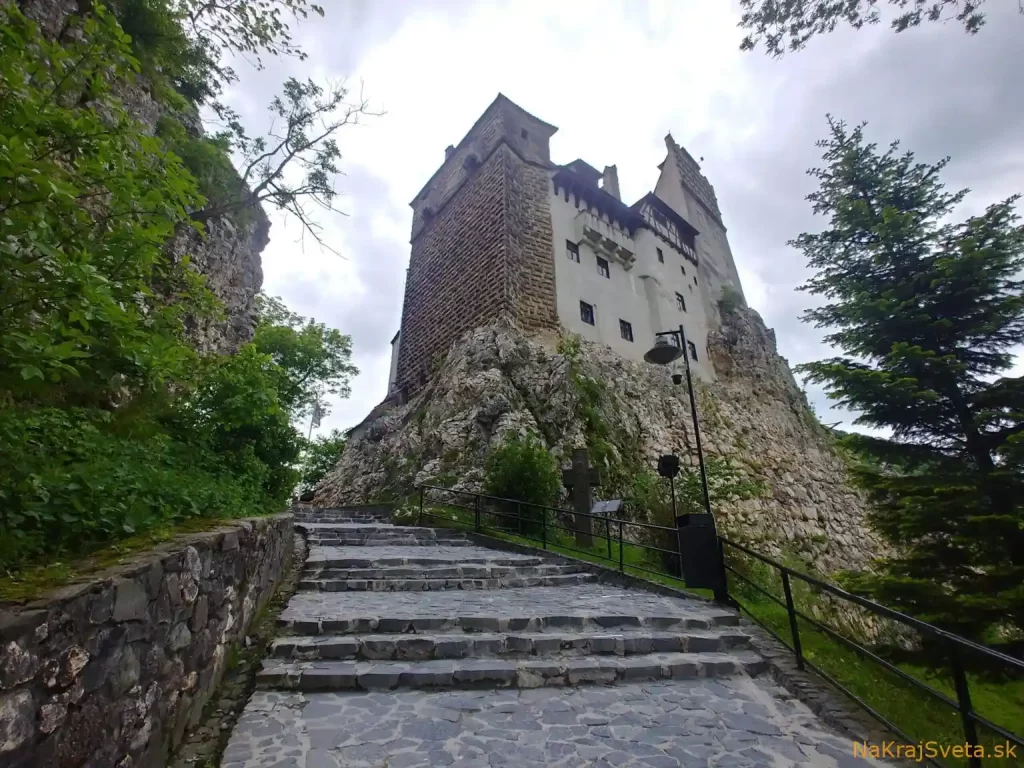 Hrad v obci Bran, Transilvánia