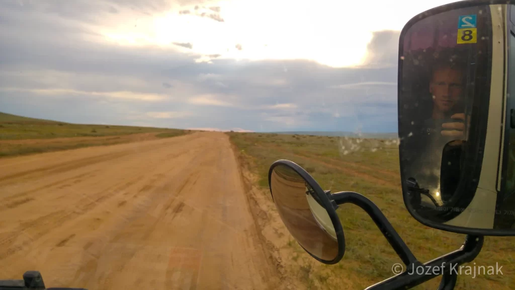 Cestovanie autobusom v Mongolsku