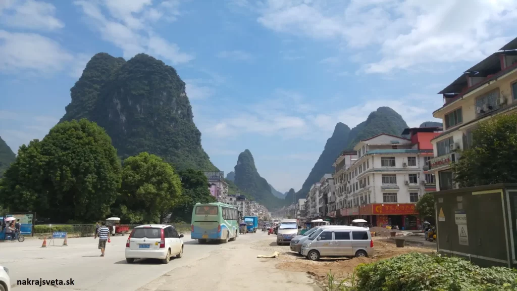 cestovanie do Číny guilin ulica