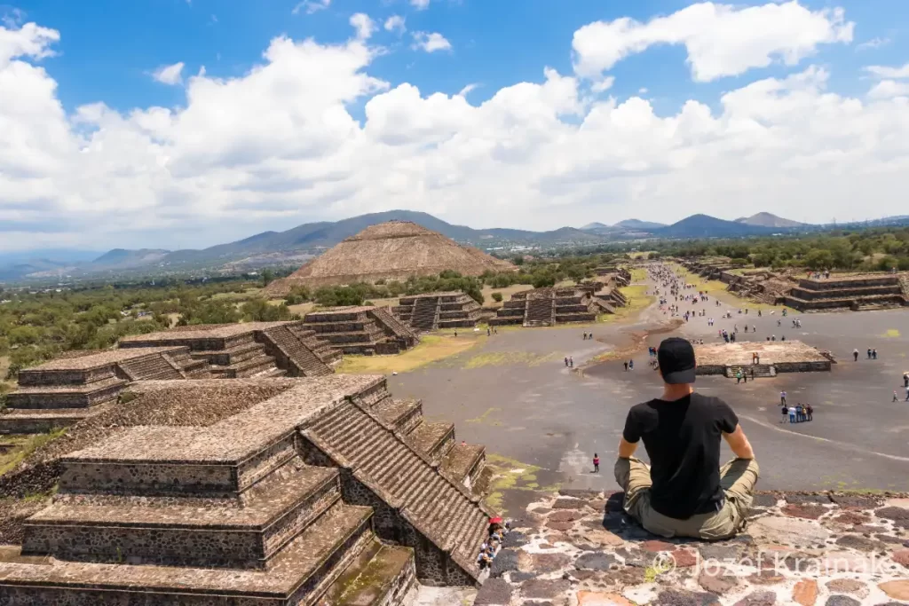 Cestovanie do Mexika pyramida teotihuacan