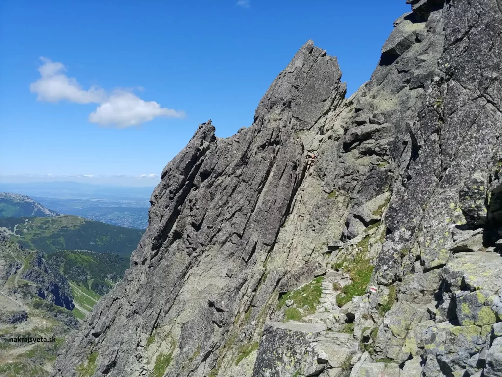 náročná túra skaly tatry hory